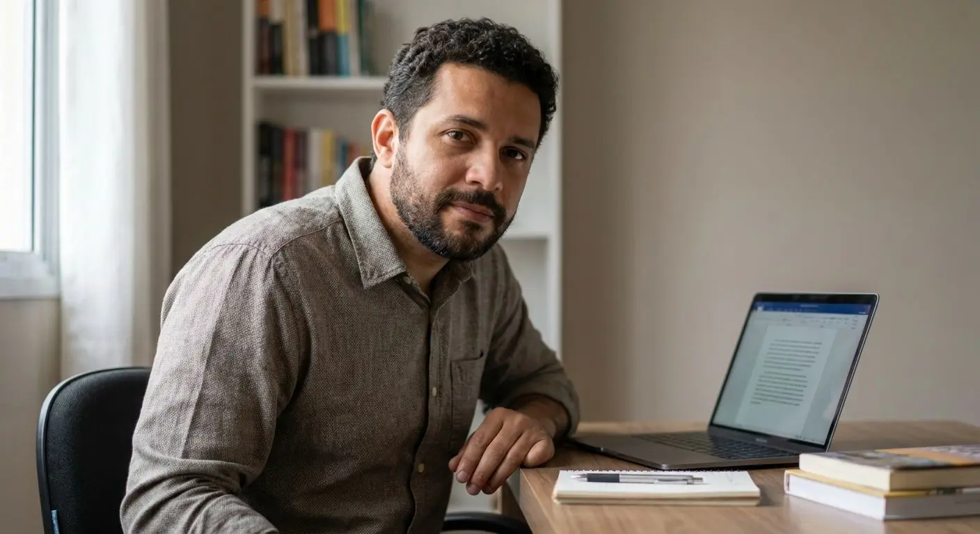 Retrato profissional de autor brasileiro de conteúdo sobre cassinos online