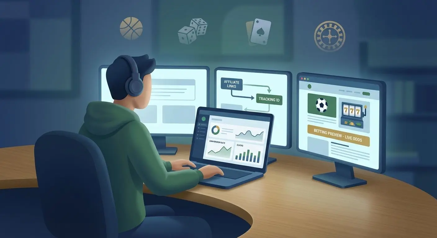 Afiliado BetEsporte acompanhando links rastreáveis e conversões em painel online